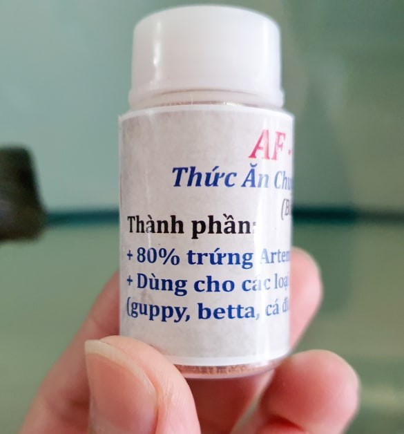 Artemia bột sấy khô cho cá bột, cá cảnh nhỏ