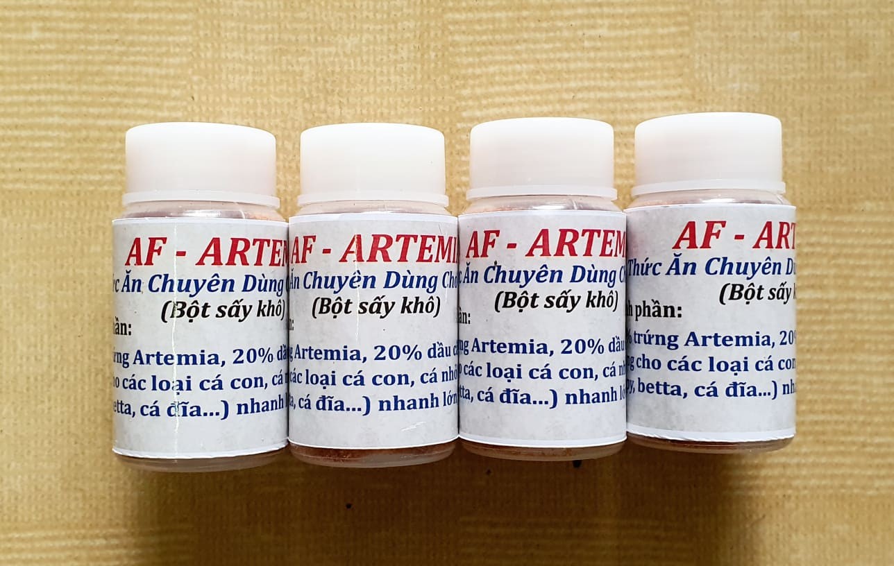 Artemia bột sấy khô cho cá bột, cá cảnh nhỏ