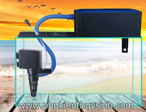 Vipsun Fish VS-203 - Bộ Máng và Máy Bơm Lọc Nước Hồ Cá - Có bông lọc