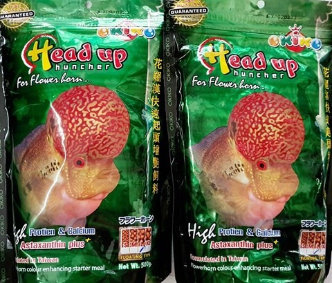 Thức Ăn lên đầu cho cá la hàn Okiko Head Up 500gram