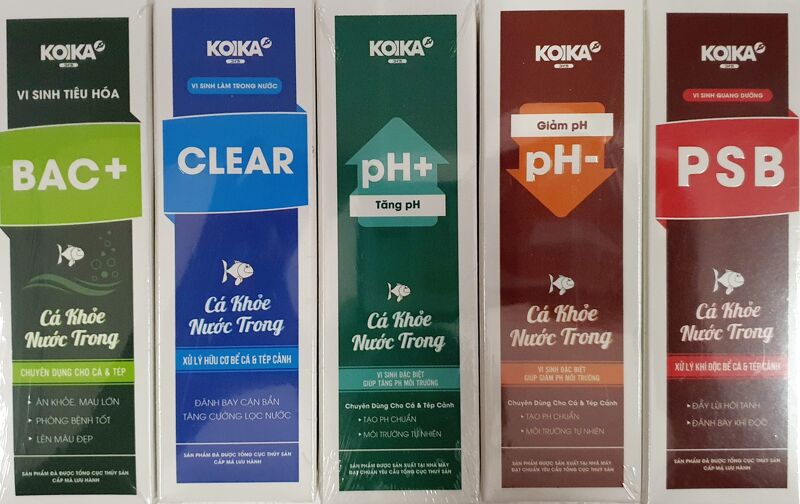 Vi Sinh KOIKA BAC+ Clear PSB Tăng giảm PH cho cá cảnh