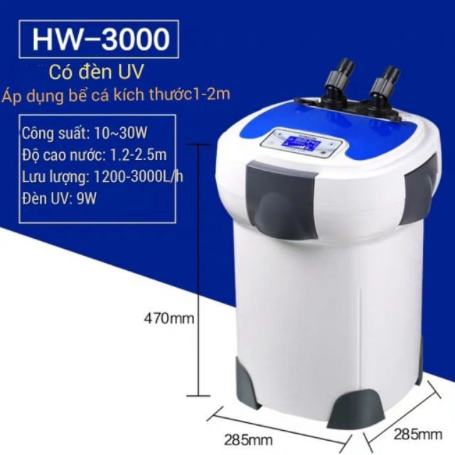 Lọc ngoài Sunsun HW-3000 cho hồ cá