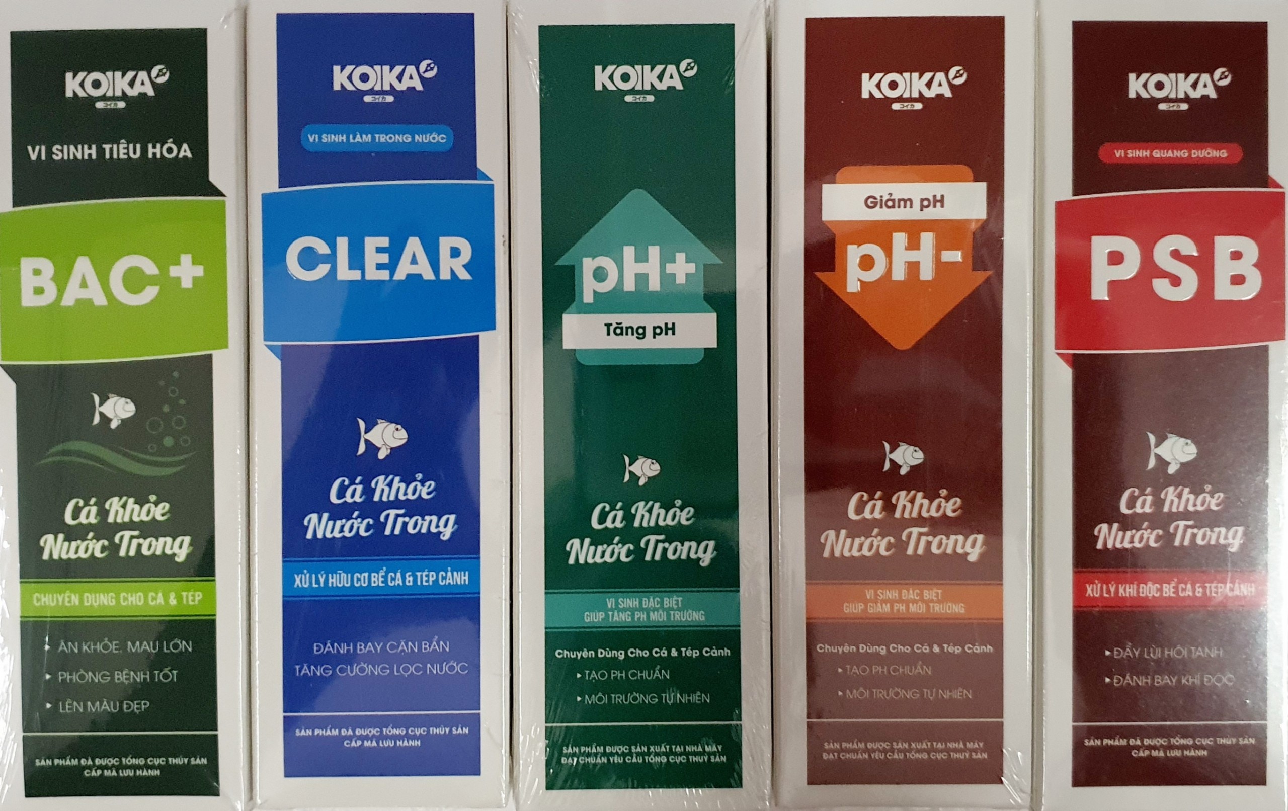 Vi Sinh KOIKA BAC+ Clear PSB Tăng giảm PH cho cá cảnh