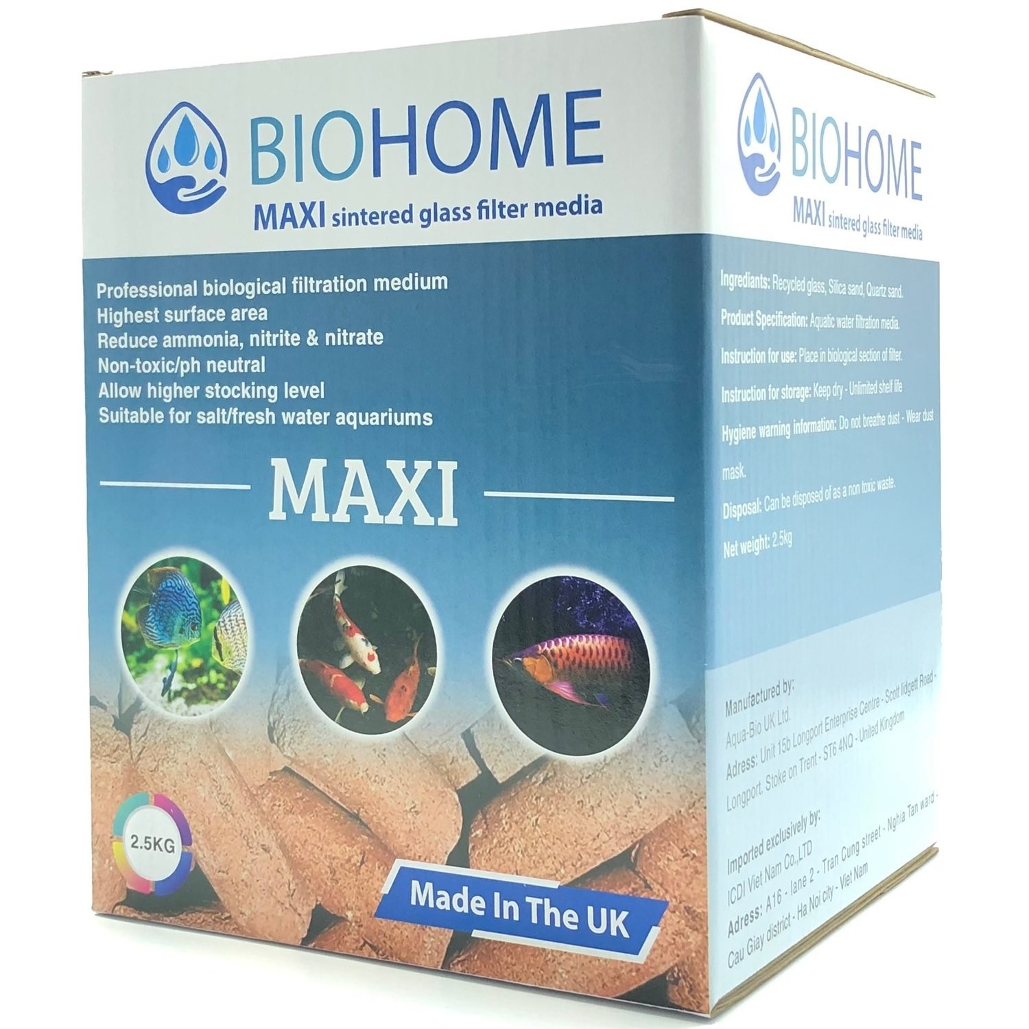 Vật liệu lọc BioHome công nghệ mới nhất đến từ UK