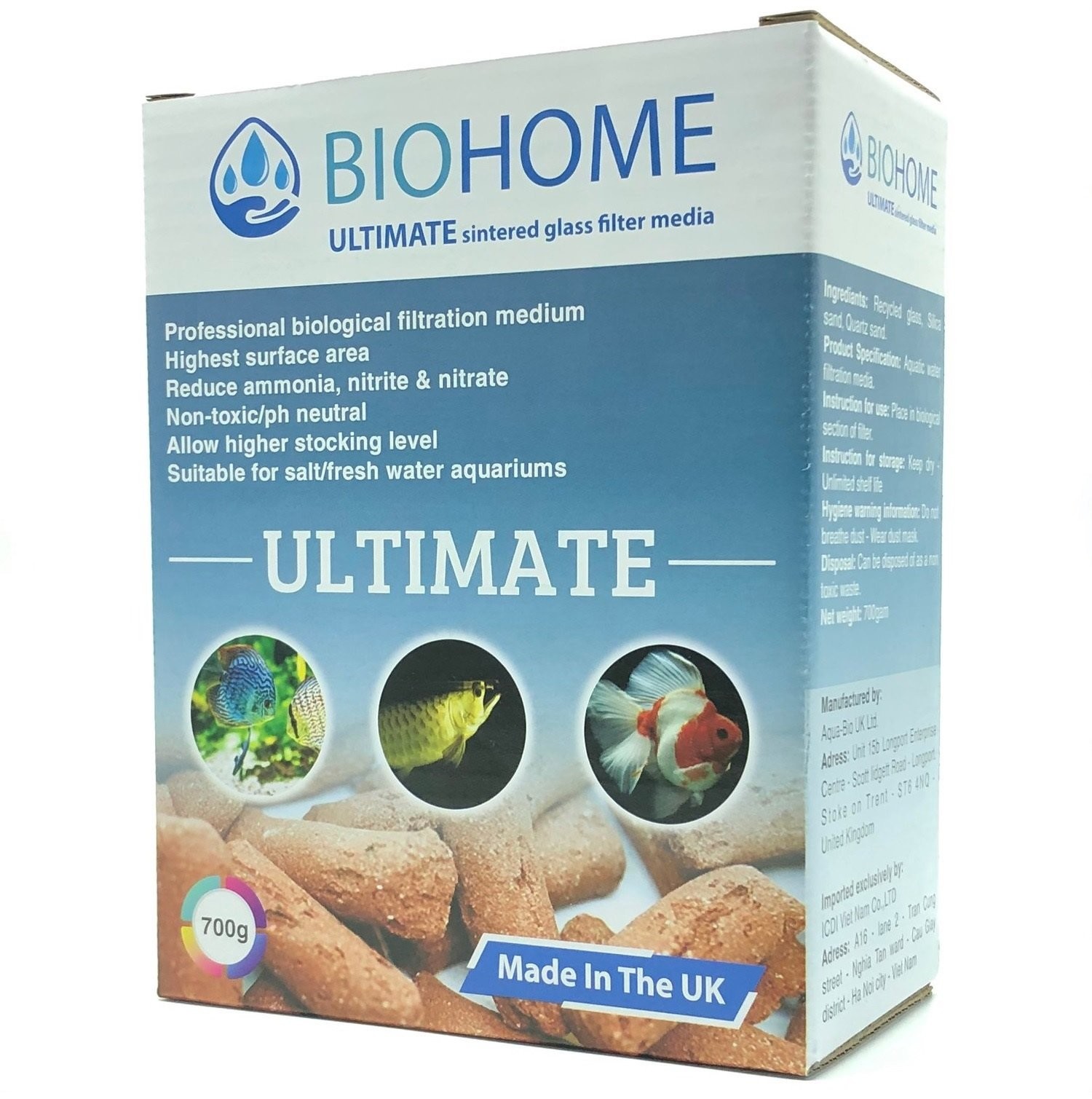 Vật liệu lọc BioHome công nghệ mới nhất đến từ UK