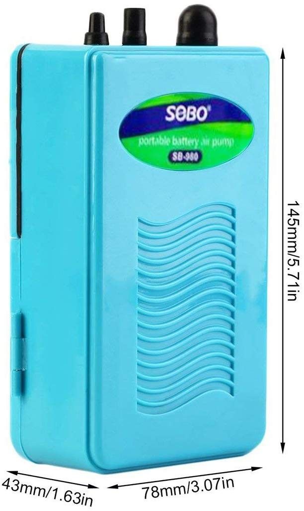 Máy sủi oxy chạy pin Sobo SB-960 980 1 vòi