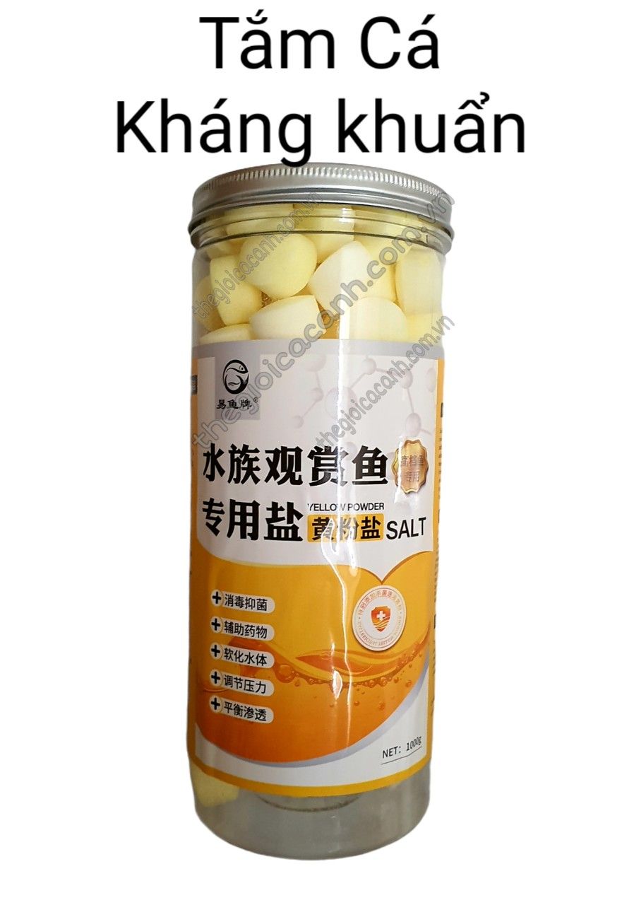 Muối viên 4 màu tốt cho cá cảnh – hủ 1kg