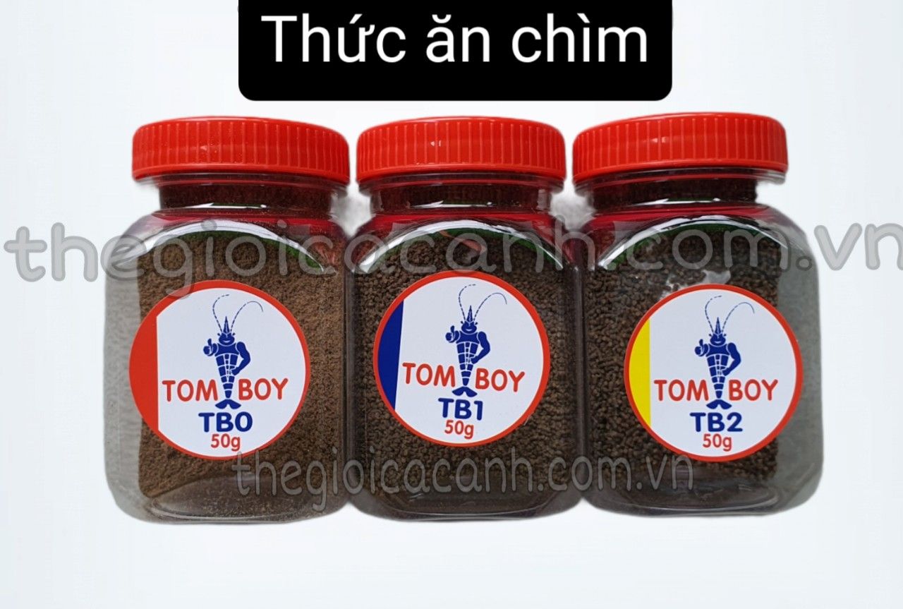 Cám Tomboy dạng chìm, thức ăn cao cấp cho cá cảnh - hủ 50g