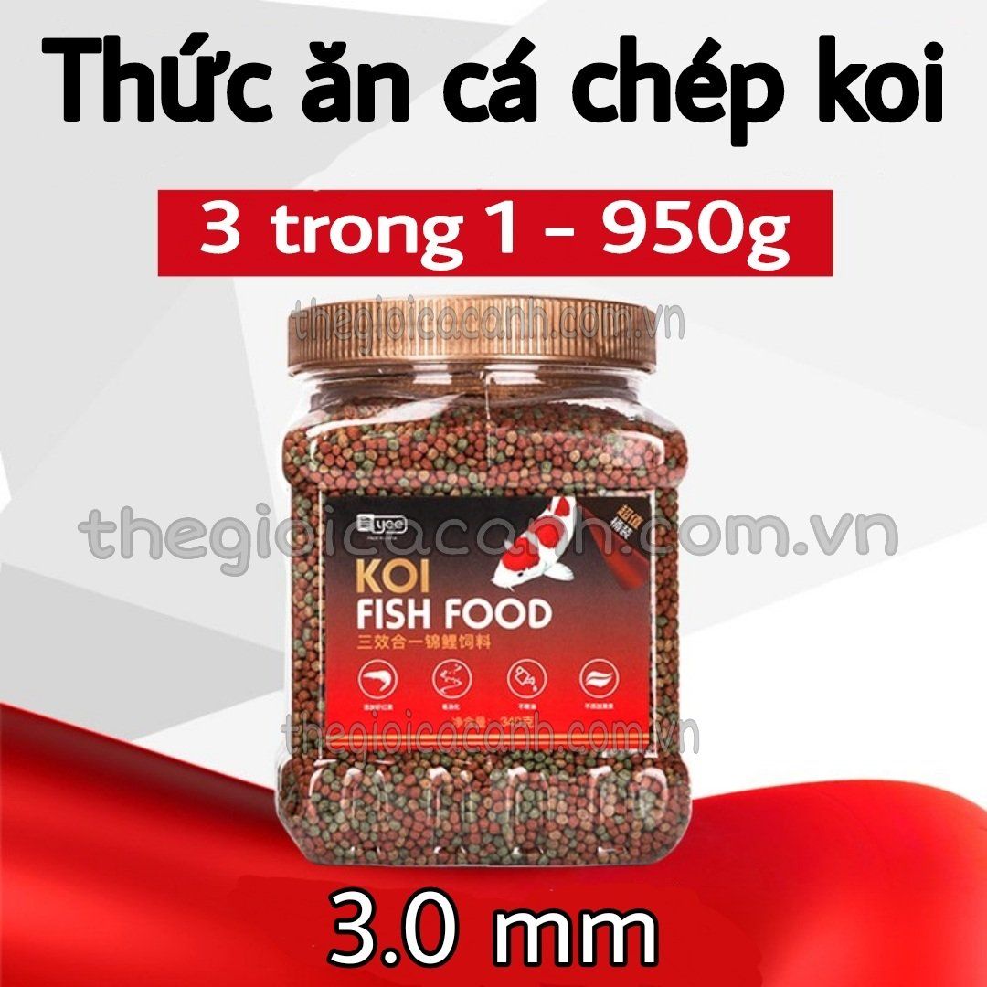 Thức ăn cho cá chép Koi Yee hủ 340gr 950gr 1100gr