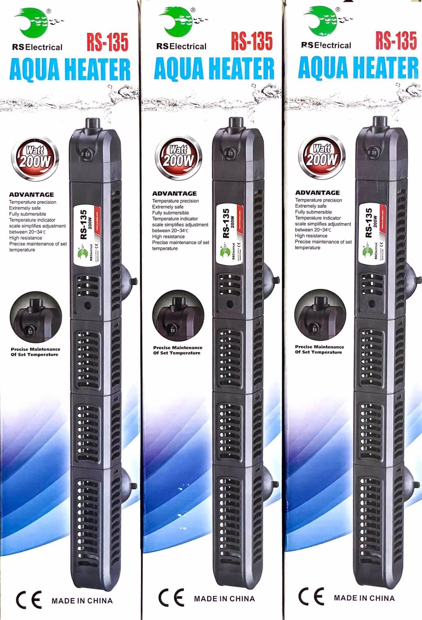 SƯỞI Rs Electric 50W 100W 200W 300W 500W cho hồ cá có vỏ bọc an toàn