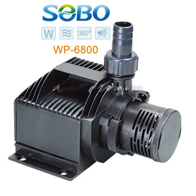 Máy bơm bể cá Sobo WP 6800 cho hồ cá cảnh, đài phun nước