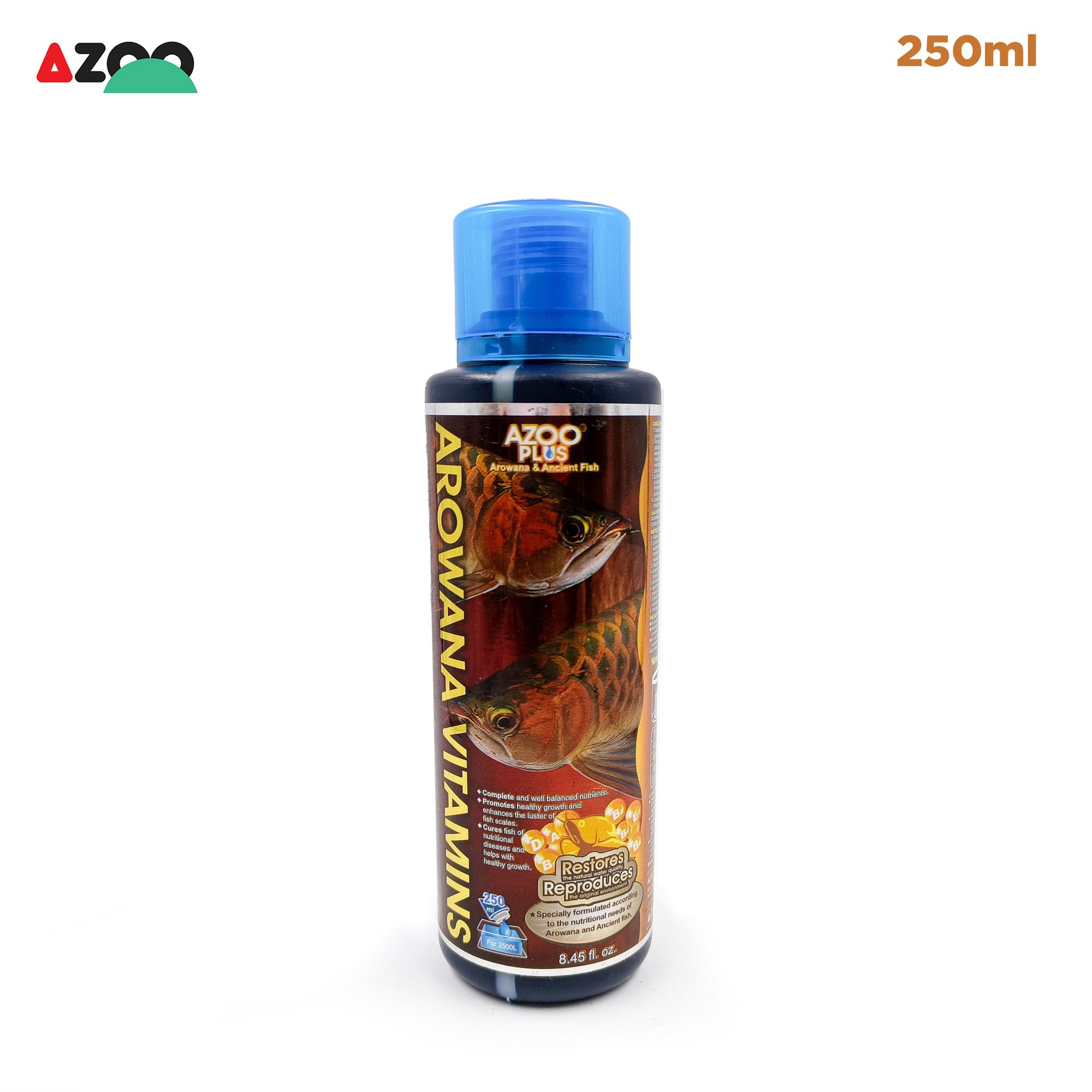 Azoo Plus Arowana Vitamins 250ml tốt cho cá rồng, cá cảnh