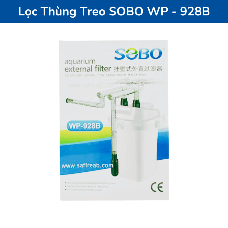 Lọc thùng treo cho hồ cá  Sobo WP-928B