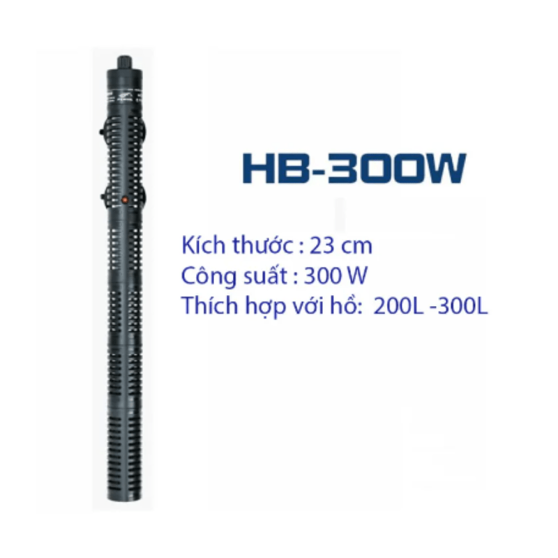 Sưởi hồ cá Periha HB 50w 100w 200w 300w 500w có vỏ bọc bảo vệ an toàn