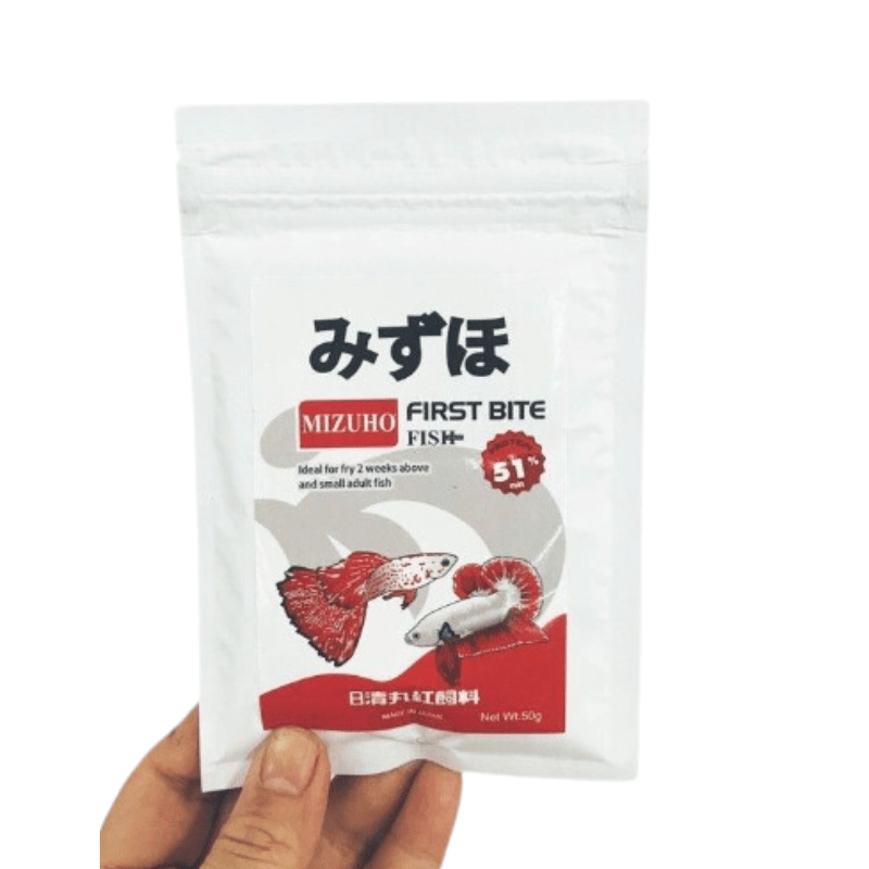 Thức ăn Mizuho First bite dành cho cá bảy màu, cá betta, cá thủy sinh, cá cảnh