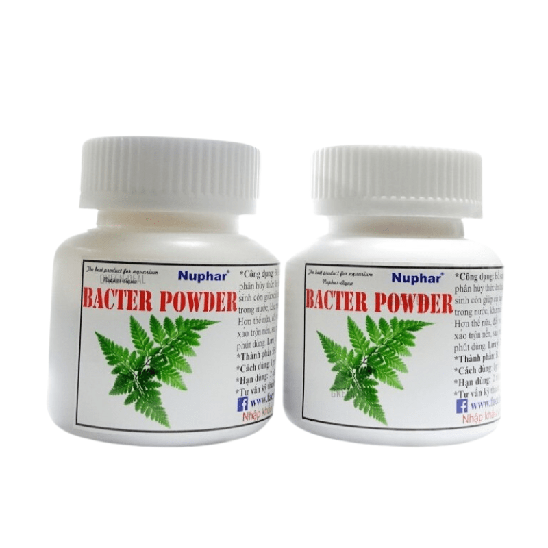 NUPHAR - Bacter Powder - Vi sinh chuyên dùng cho hồ cá thuỷ sinh