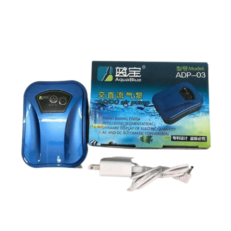 Máy Sủi Oxy sạc điện 2 vòi Aqua Blue ADP 09 siêu êm