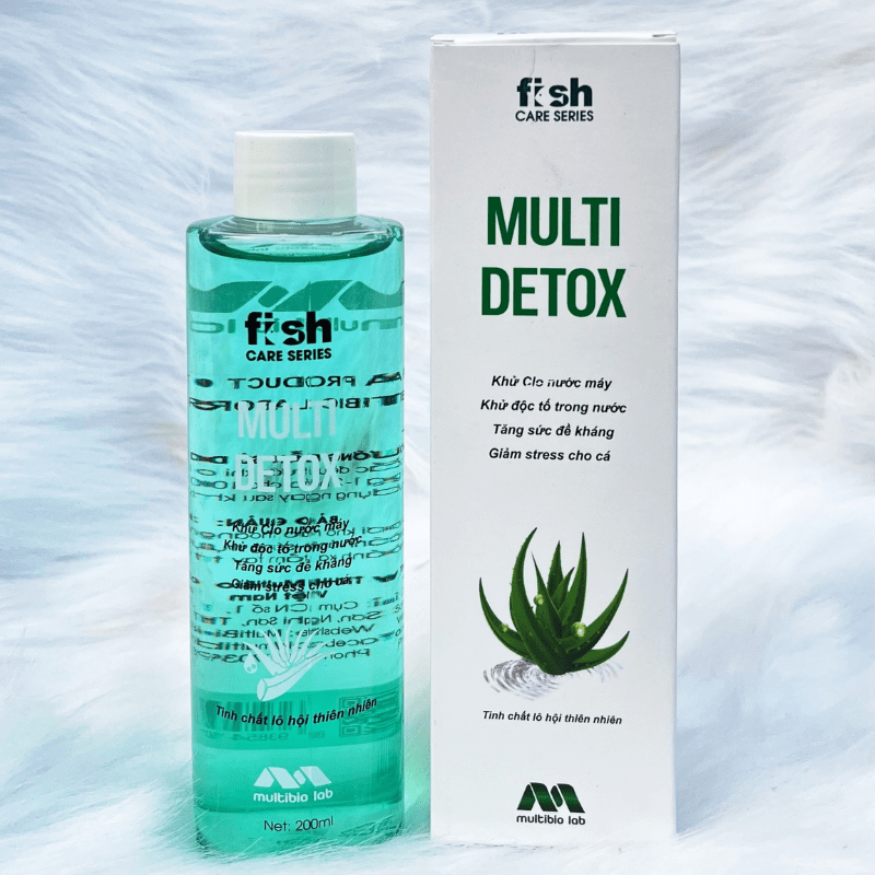 Multibio Lab - MULTI DETOX Ver.2 | Khử Clo - Khử Độc - Chống Sốc - Giảm Stress Dành Cho Hồ Cá