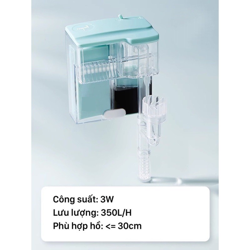 Lọc thác váng xoay Yee (Nepall) cho hồ cá, hồ thuỷ sinh 3W 5W