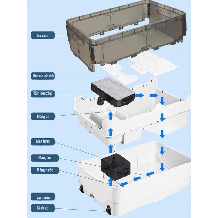 Hồ Nuôi Rùa GH-07 GH-09 GH-11 | Hồ Rùa Thông Minh Có Lọc Jeneca