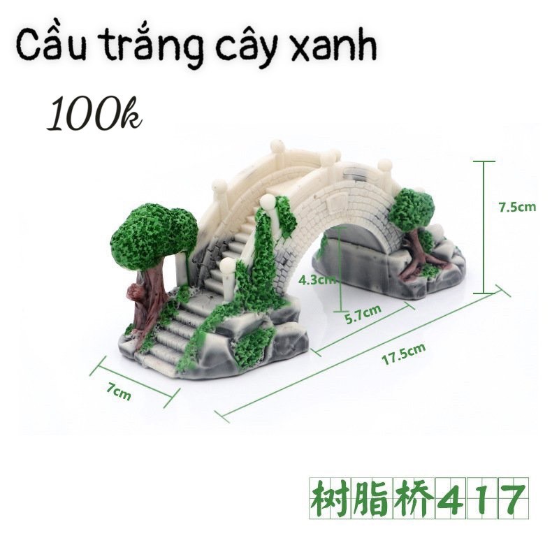 TIỂU CẢNH CẦU TRANG TRÍ HỒ CÁ CẢNH