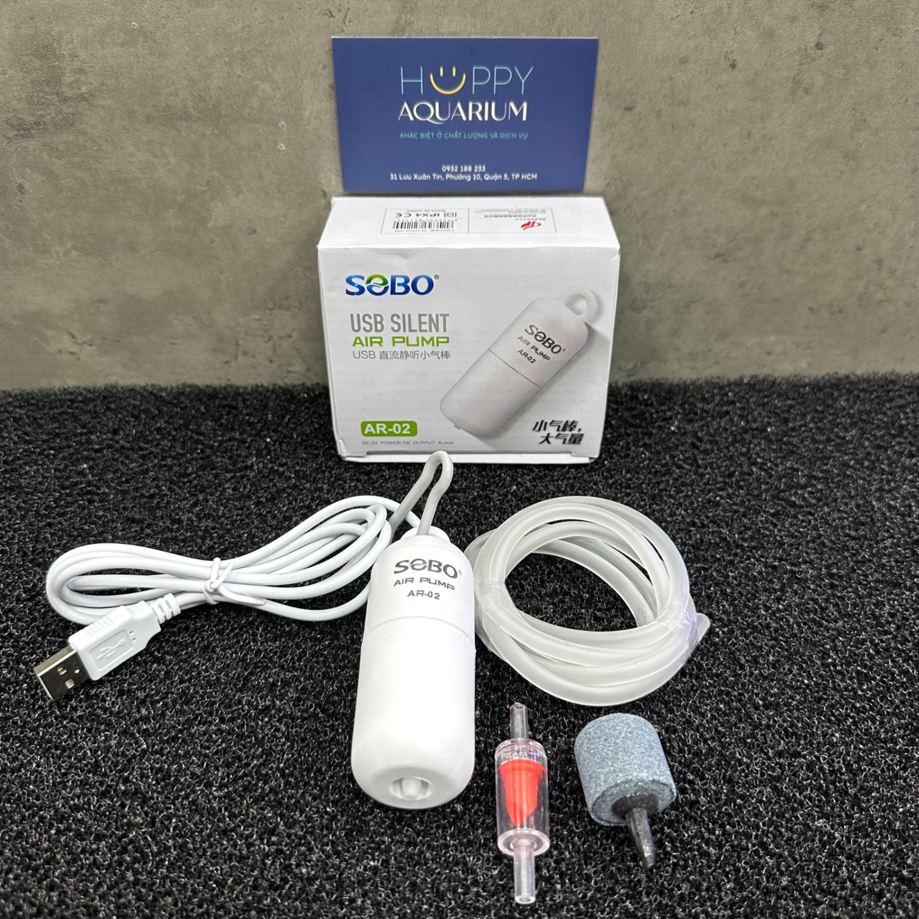 Sủi Oxy USB Sobo AR-02 | Sủi Oxy USB Cho Hồ Cá Cảnh