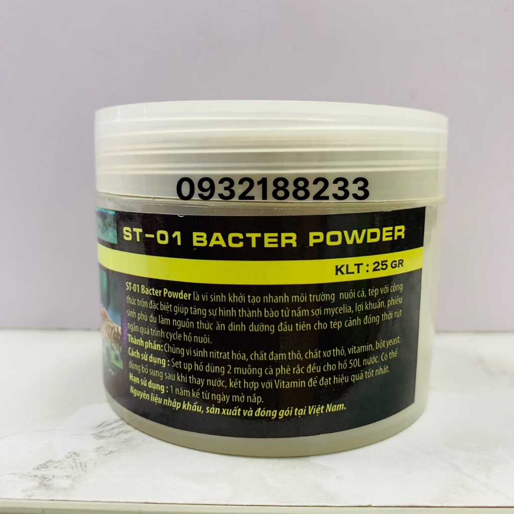 Vi sinh tép cảnh Bacter Powder ST-01 - hủ 25gr