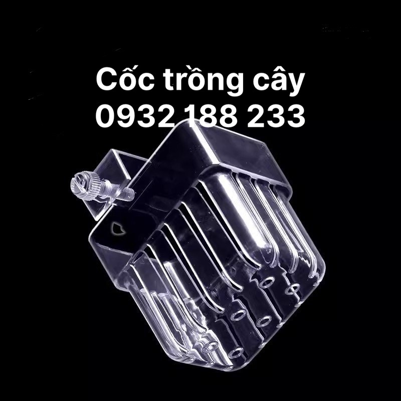 Cốc Trồng Cây Mica Chữ Nhật