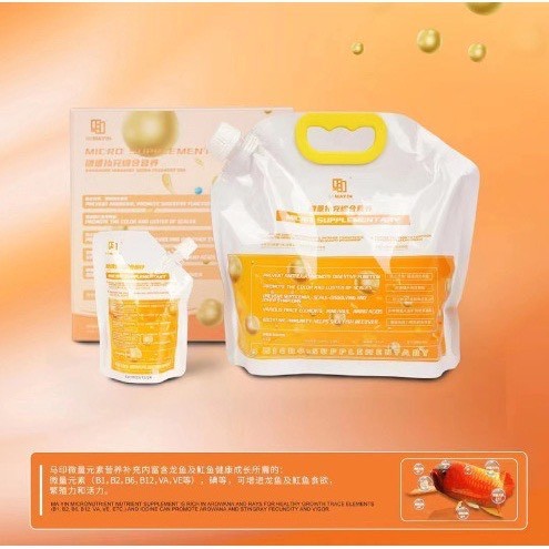 VITAMIN C MAYIN Cho Cá Cảnh, Cá Rồng Túi 1.5L