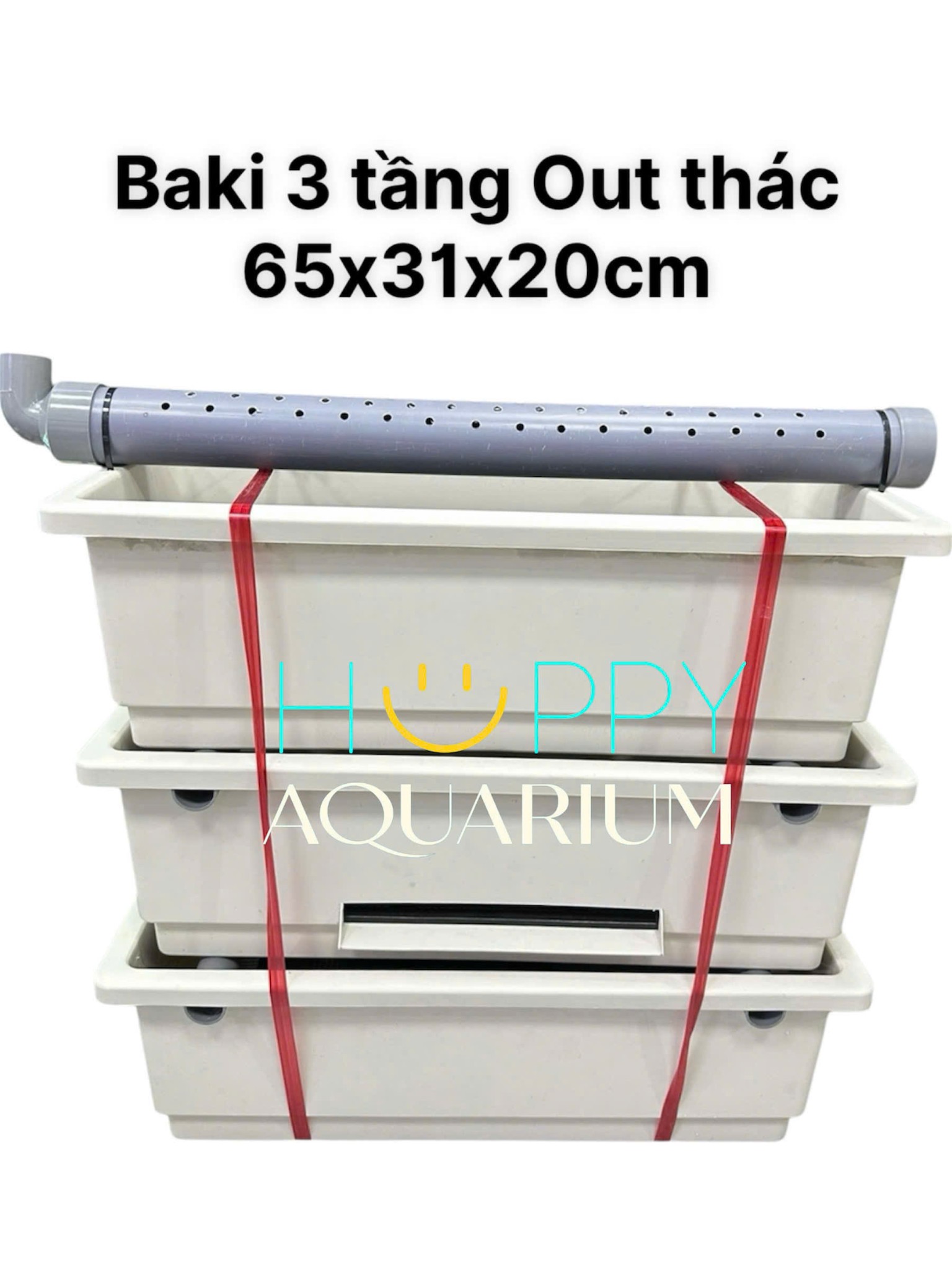 Baki lọc nước hồ cá 3 tầng - Lọc dàn mưa baki