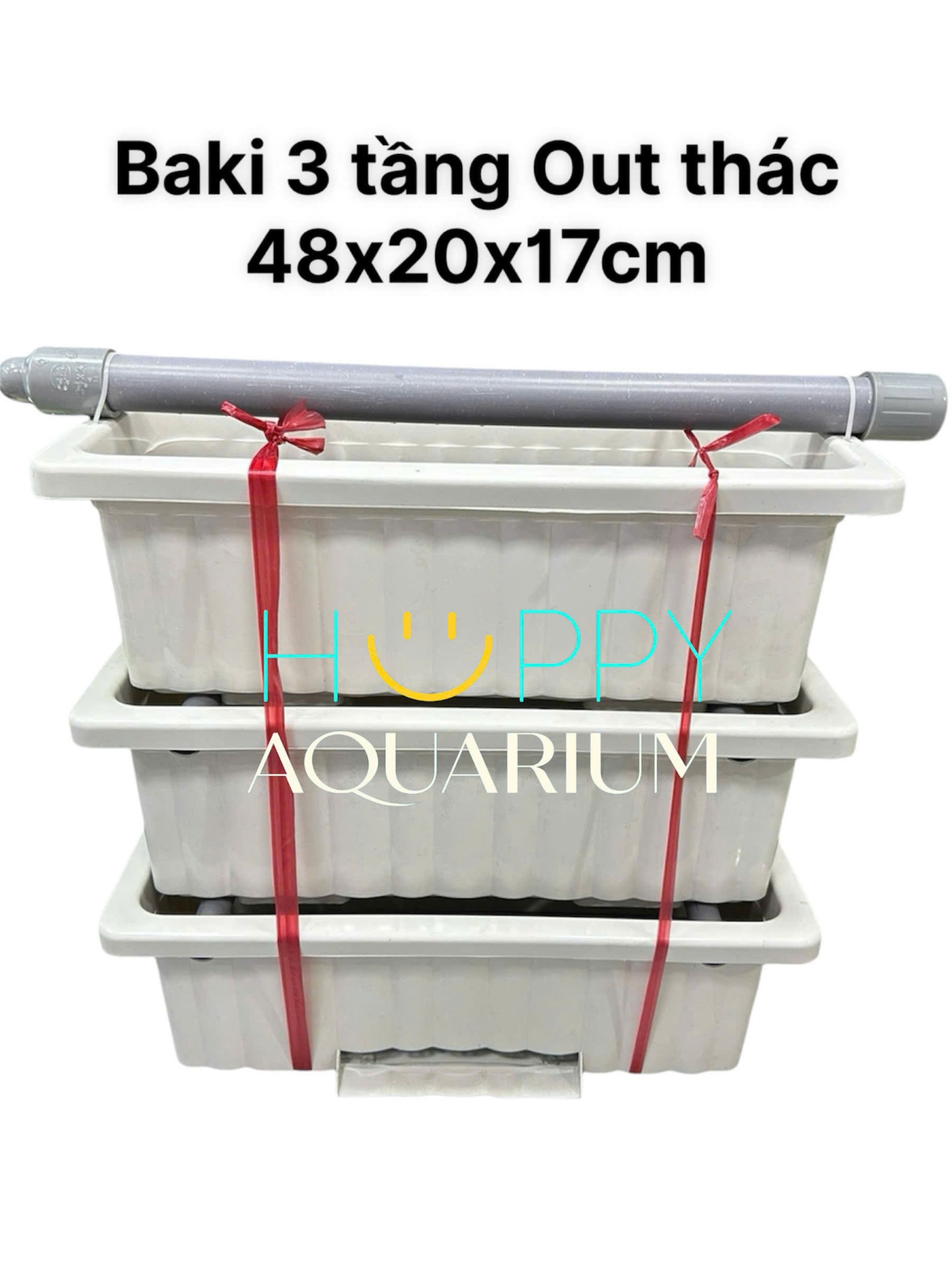 Baki lọc nước hồ cá 3 tầng - Lọc dàn mưa baki