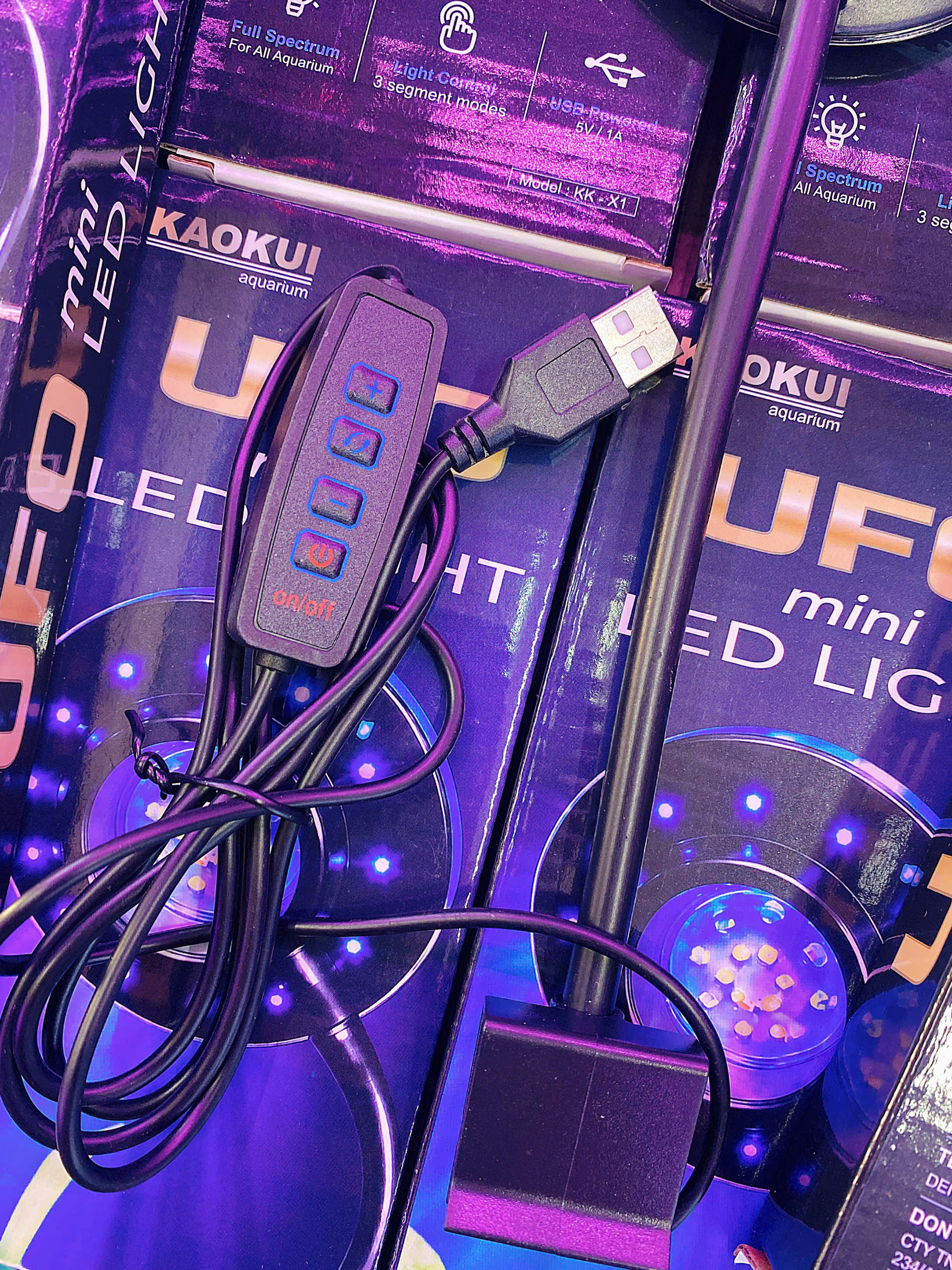 Đèn KAOKUI UFO Mini Kẹp Bể Cá 5W - Full Spectrum USB-Plug