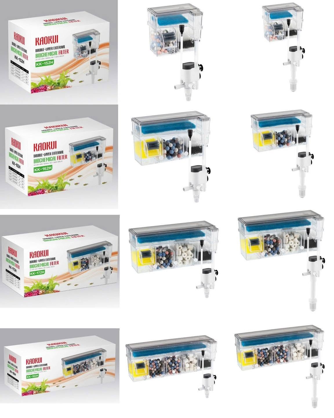 Lọc Tràn 2 Tầng KK 152H , 162H , 172H , 182H (ĐÃ KÈM VẬT LIỆU LỌC)  Siêu Êm Cho Hồ Cá