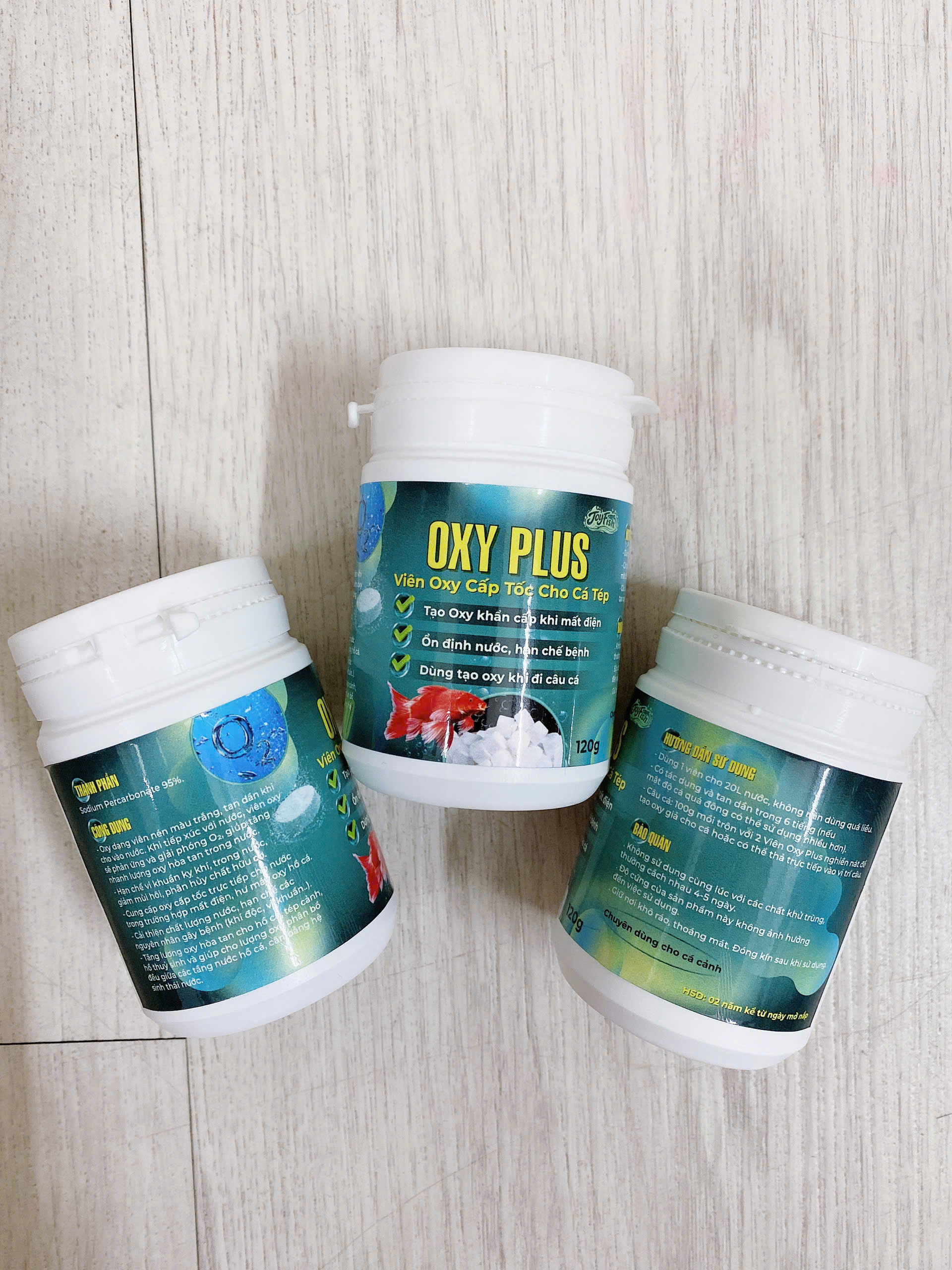 Oxy Plus Tạo Oxy Khẩn Cấp, Ổn Định Nước, Hạn Chế Bệnh 120g