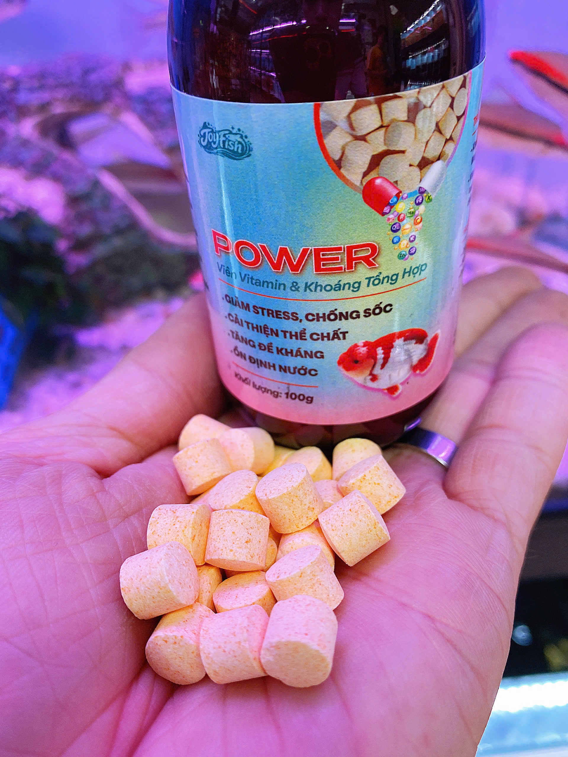 POWER Viên Vitamin & Khoáng Tổng Hợp Cho Cá Cảnh Tăng Sức Đề Kháng & Tiêu Hóa Tốt JOYFISH