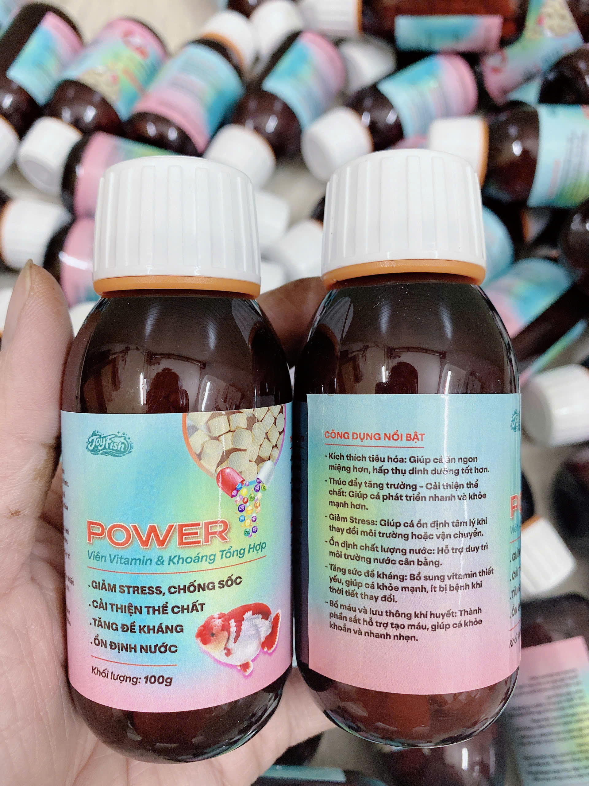 POWER Viên Vitamin & Khoáng Tổng Hợp Cho Cá Cảnh Tăng Sức Đề Kháng & Tiêu Hóa Tốt JOYFISH