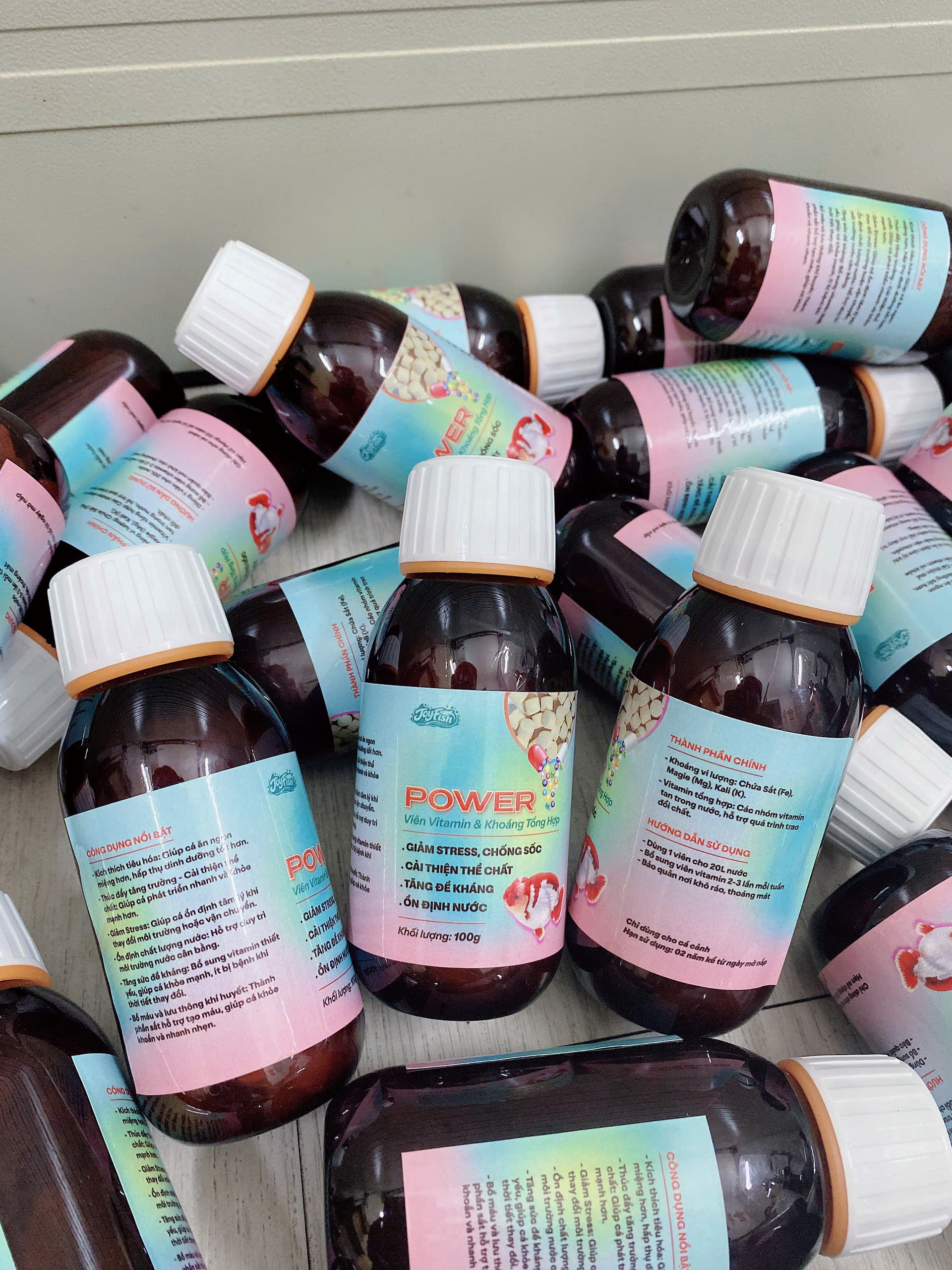 POWER Viên Vitamin & Khoáng Tổng Hợp Cho Cá Cảnh Tăng Sức Đề Kháng & Tiêu Hóa Tốt JOYFISH