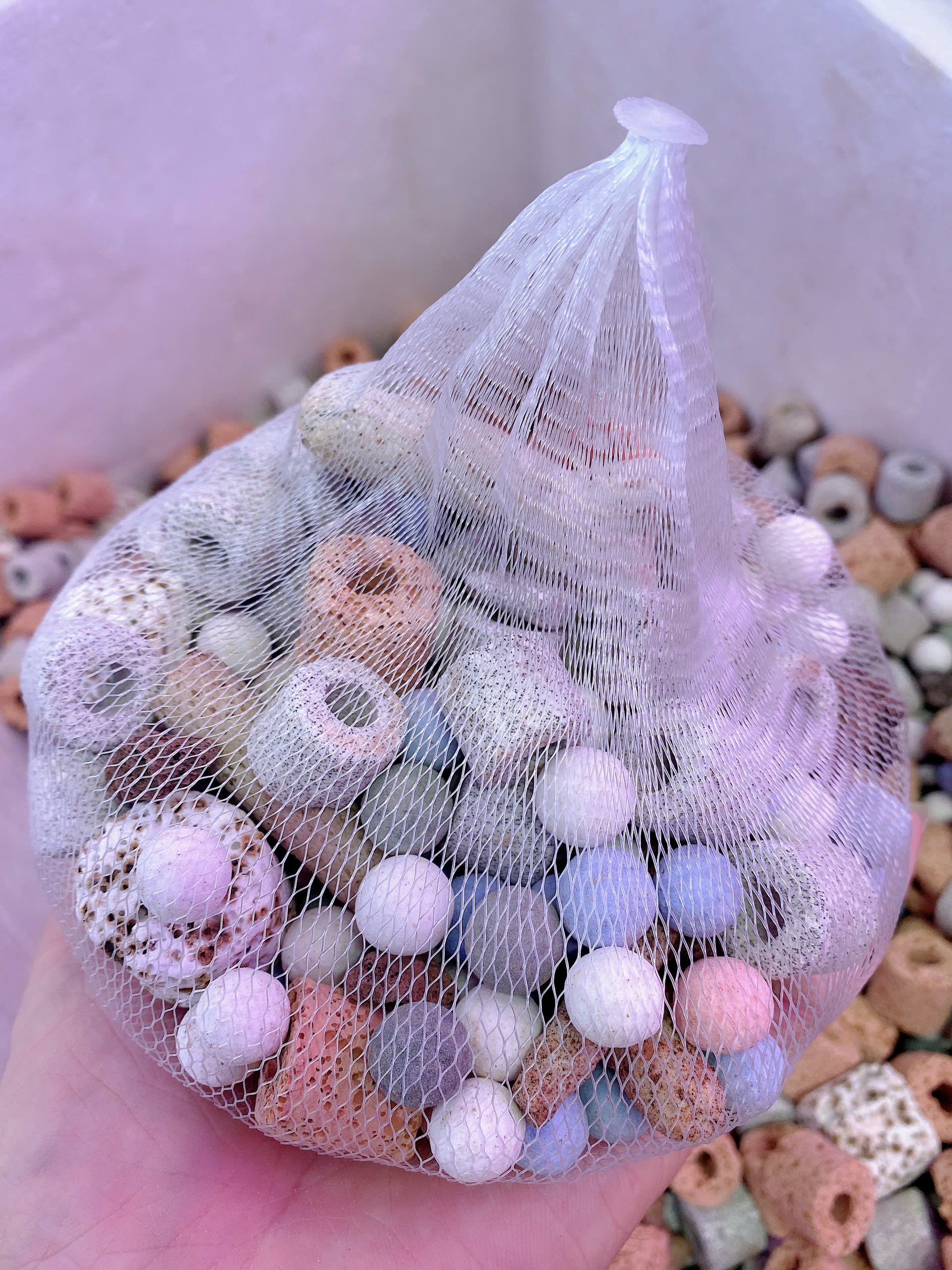 Túi Sứ Mix Cao Cấp 500G Dùng Để Lọc Nước Bể Cá Vật Liệu Lọc Hồ Cá