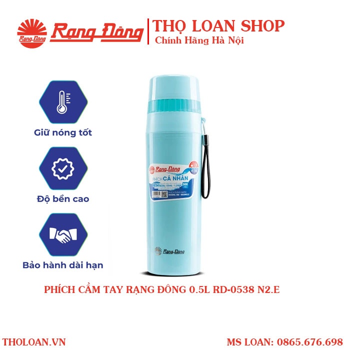 Phích Cầm Tay Rạng Đông 0.5L RD-0538 N2.E