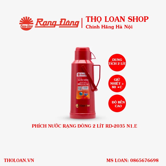 Phích nước Rạng Đông 2 lít RD-2035 N1.E