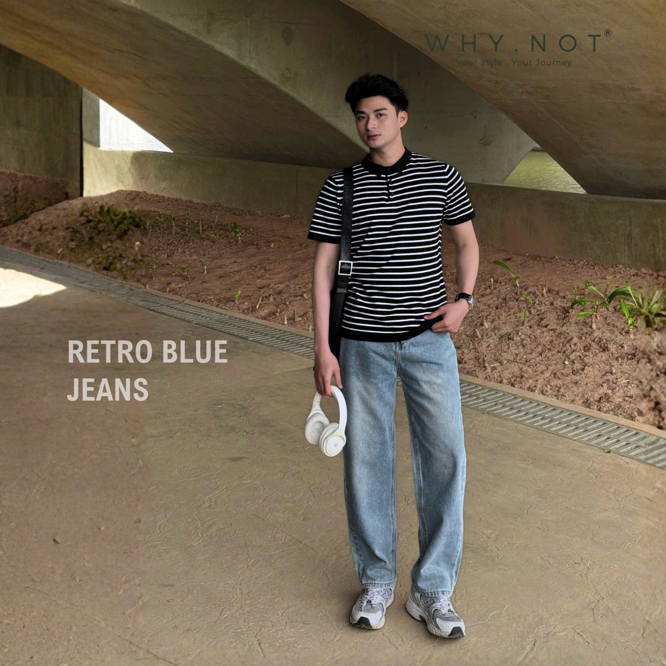 [Có Bigsize] - RETRO BLUE JEANS - Quần Jean Nam Retro Xanh WHY.NOT