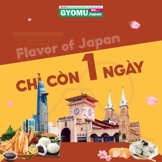 CHỈ CÒN 1 NGÀY:GYOMU JAPAN SẼ CHÍNH THỨC THAM GIA SỰ KIỆN FLAVORS 2024