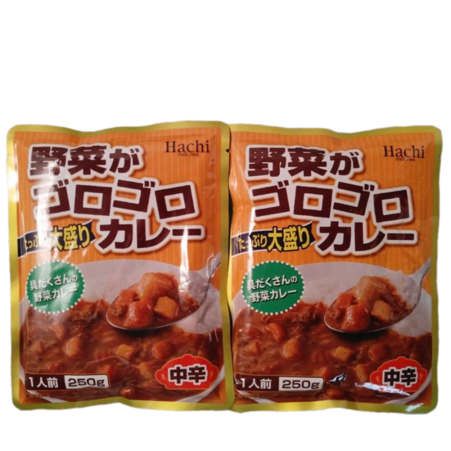 HACHI FOODS - Sốt Cà ri Nhật Bản Hachi Foods vị Rau củ - Set 4 gói x 250g