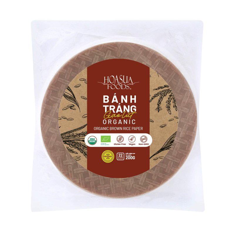 Bánh tráng gạo lứt hữu cơ Hoa Sữa 200g