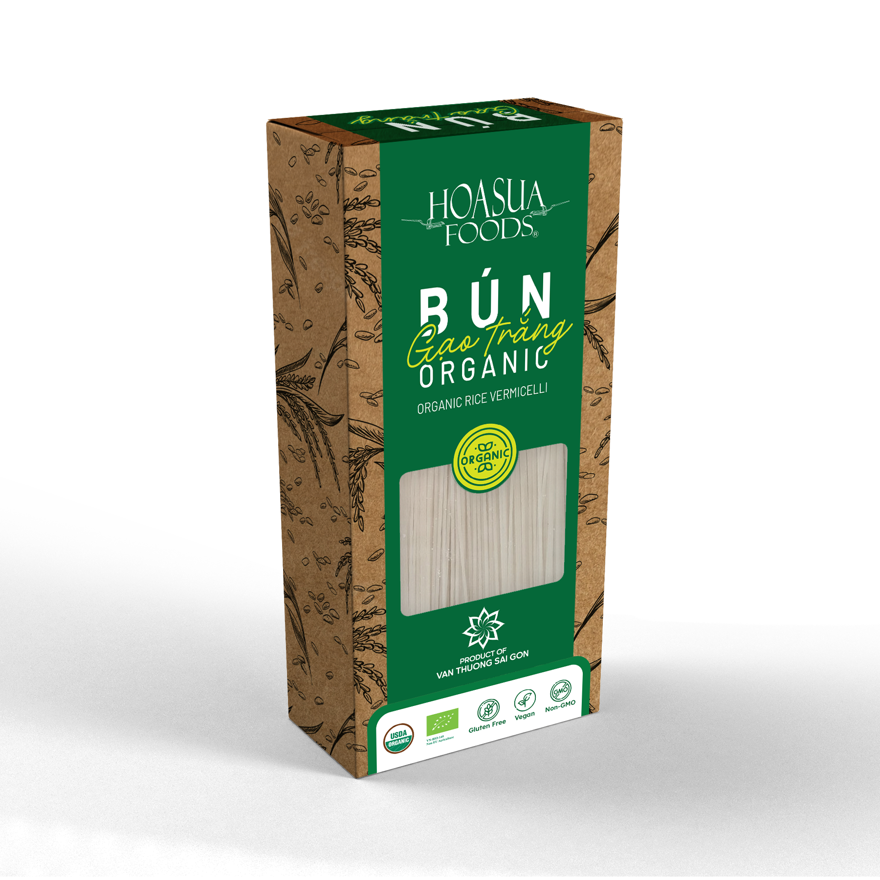 Bún gạo trắng hữu cơ Hoa Sữa 250g