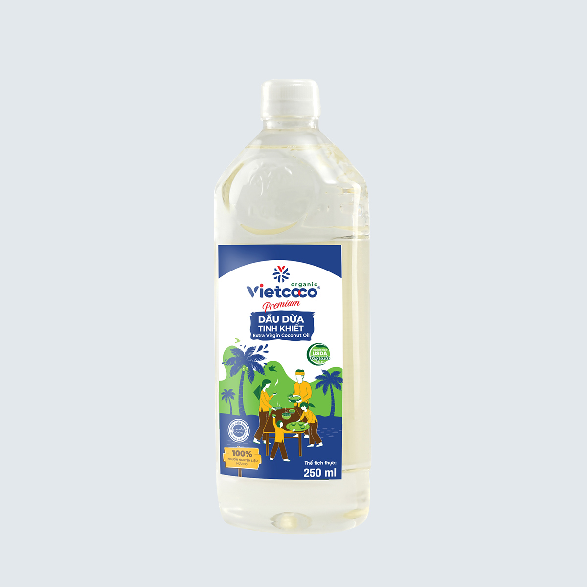 Dầu dừa hữu cơ Vietcoco 250ml
