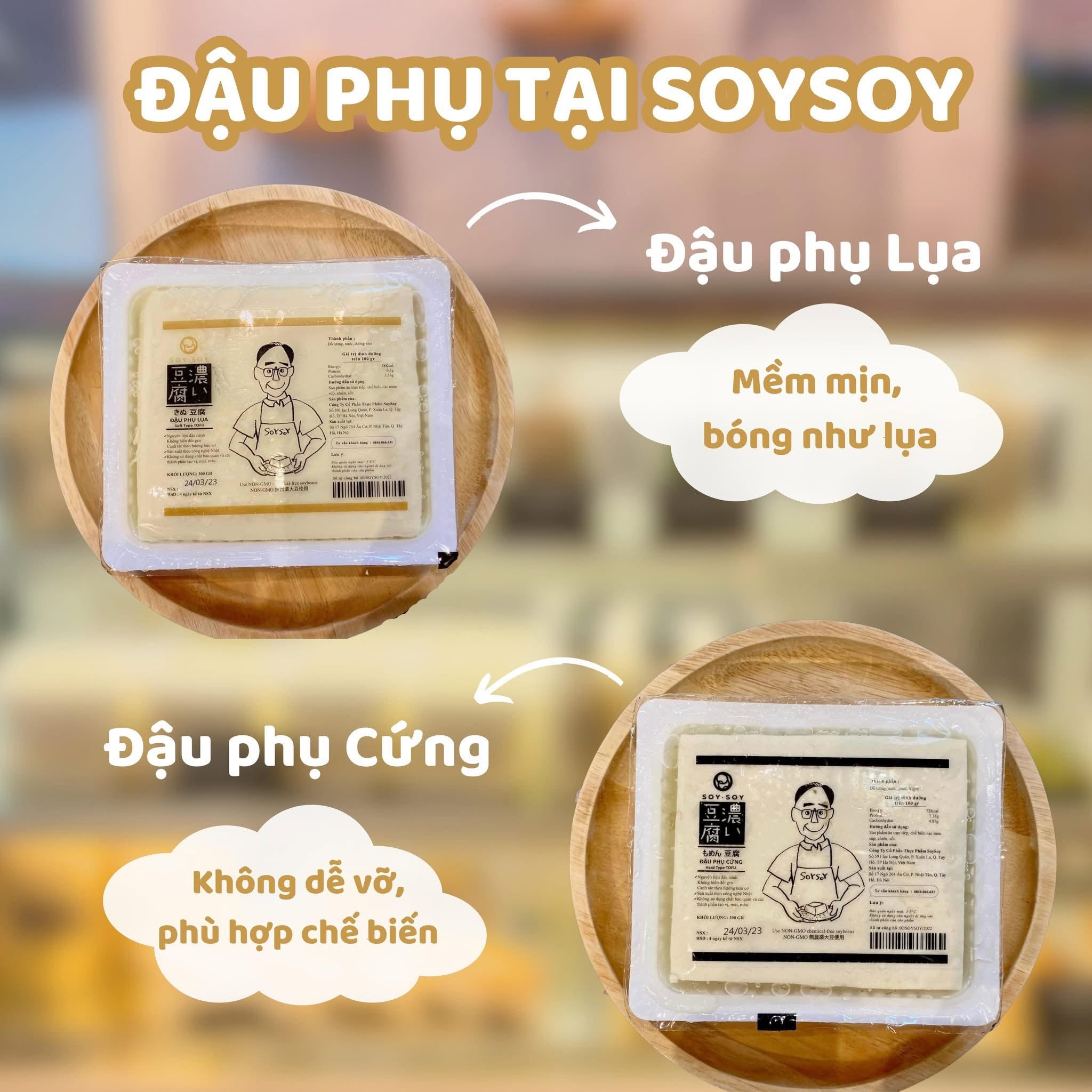Đậu phụ mềm Soysoy gói 300g