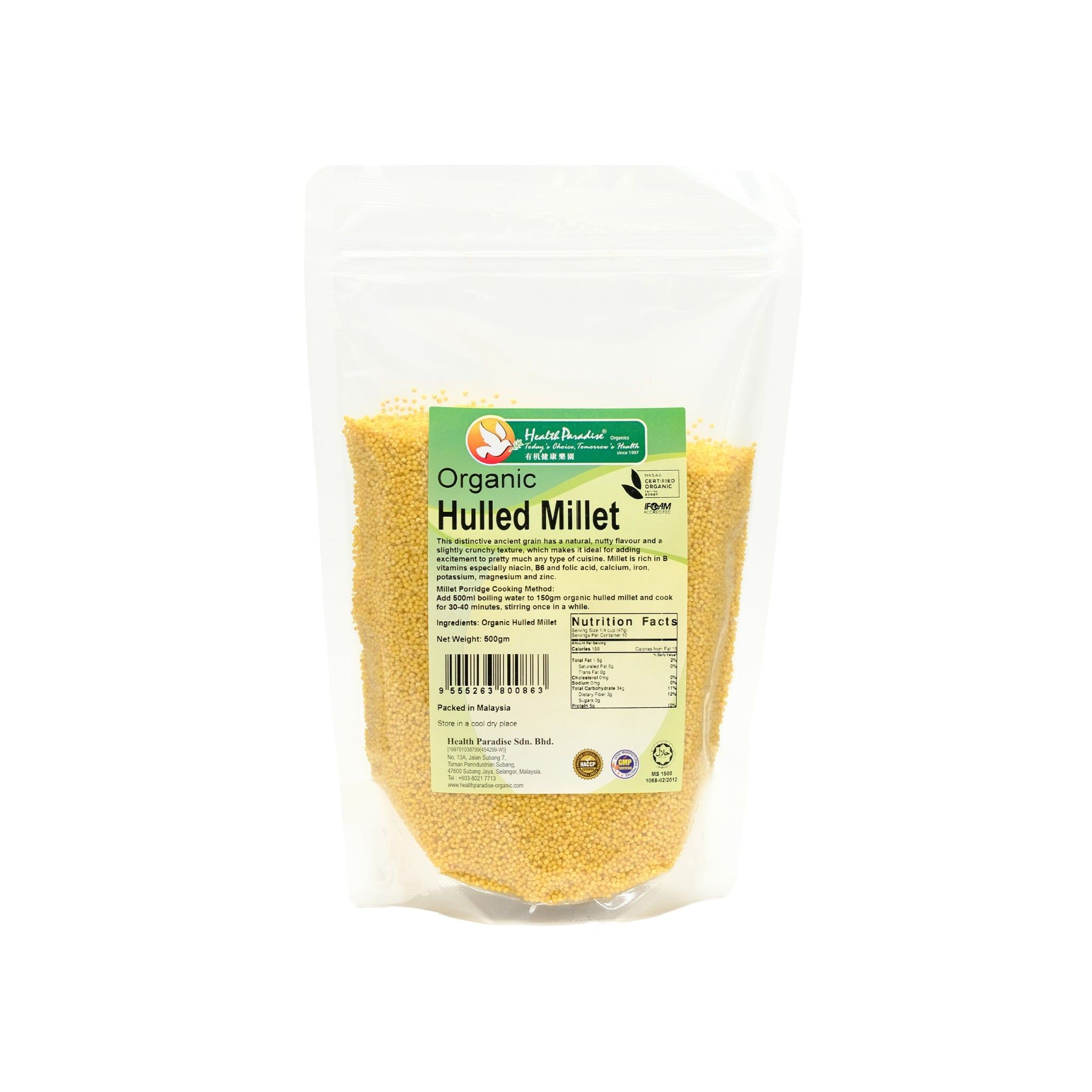 Hạt kê hữu cơ Health Paradise 500G