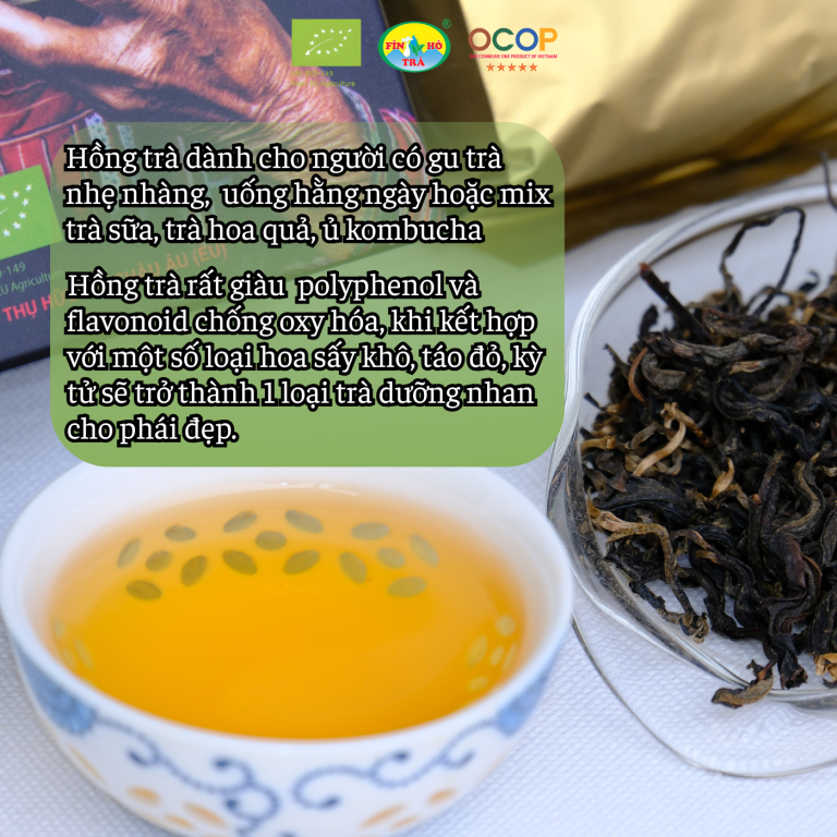 Hồng Trà Shan Tuyết Bà Cụ – (Organic EU) 100G