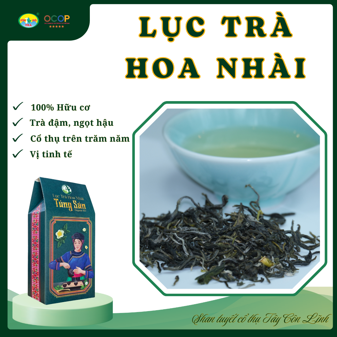 Lục Trà Shan Ướp Hoa Nhài 100G (Organic EU)